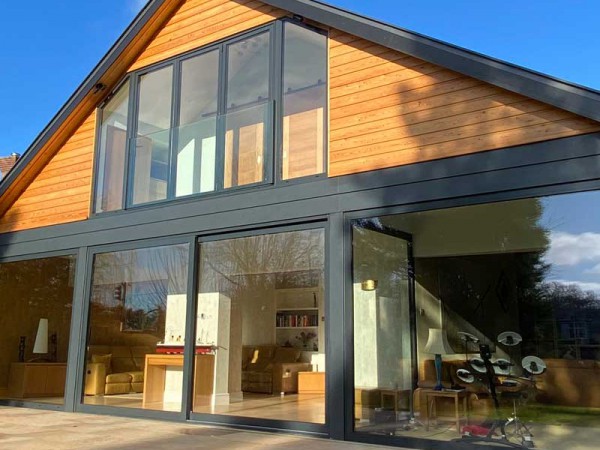 Rear aspect of completed project